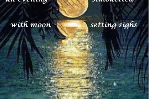 Moon Setting Sighs (5/7/5)