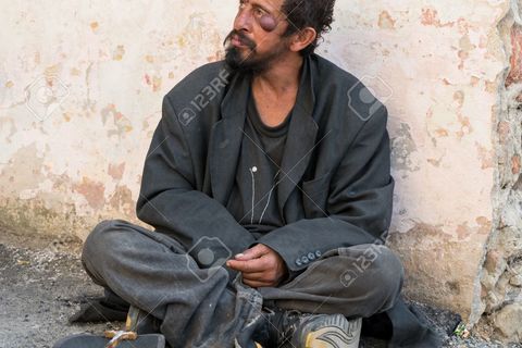 The beggar on Main 