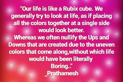 Rubix Cube (Quote)