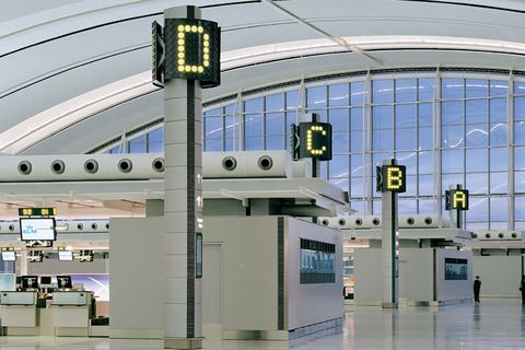 Meanwhile, in the international airport...