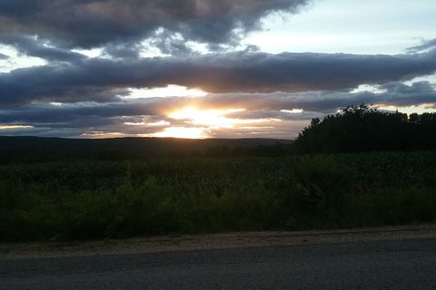 As the sun sets 