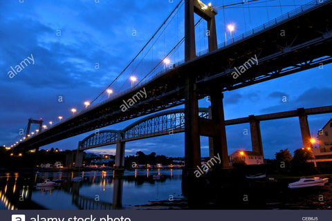 The Tamar Bridge By Night