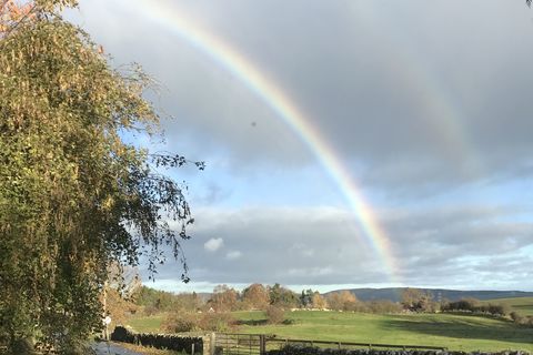 Aunt Chris &amp; her double rainbow??