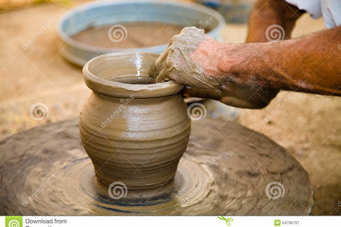 Fashioned as clay