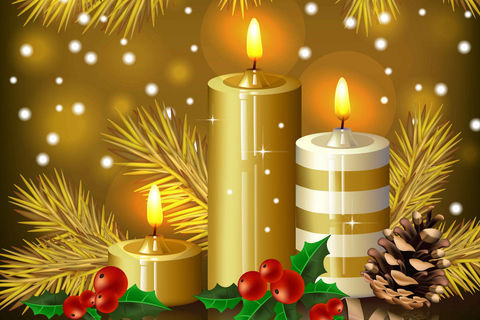 Christmas  candles
