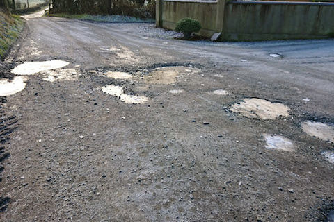 Follow the potholed road