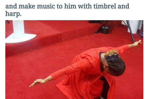 My vision about dancing for the King