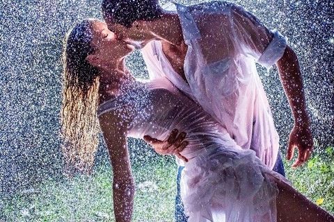 When the rain is falling