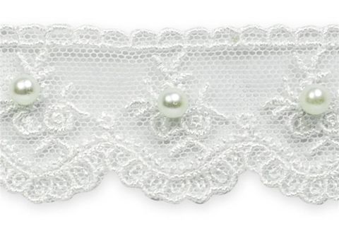 The lace trim