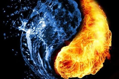 Abaiding fire.