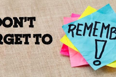 Forgot to remember ?