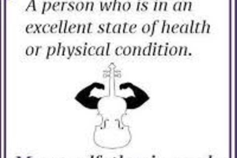 Fretfully aching to feel fit as a fiddle