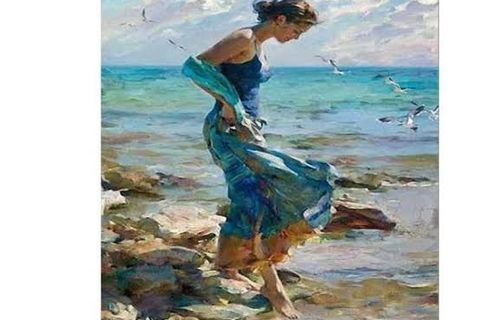 My feet within the sea.