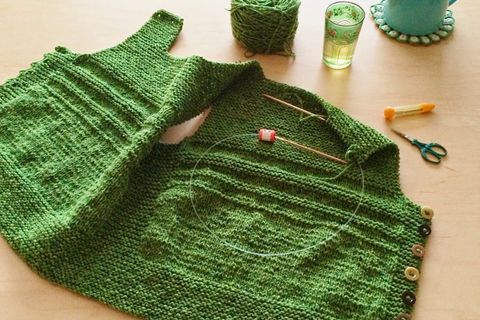 Knit one row, purl another ?