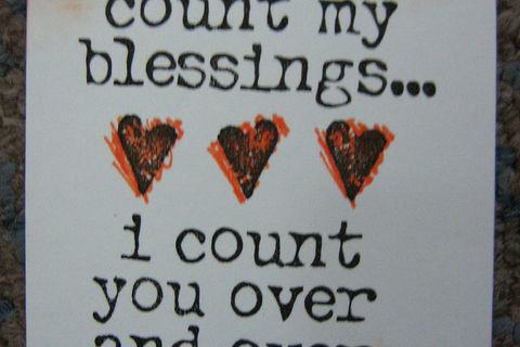 Count my blessings