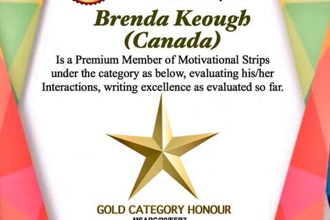 PREMIUM MEMBERSHIP AWARD FROM MOTIVATIONAL STRIPS 2020 MY BLESSINGS