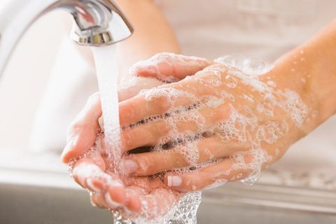 Washing, scrubbing...