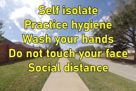“Isolate and wash your hands”