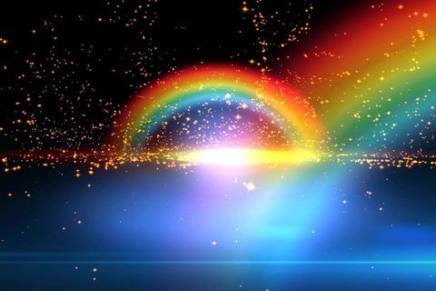 My beautiful double rainbow