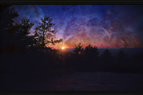 In the silence of the twilight 