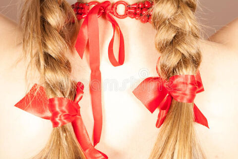 Scarlet rich red ribbons 