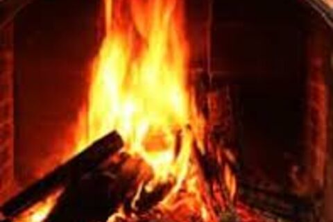 An open roaring fire?