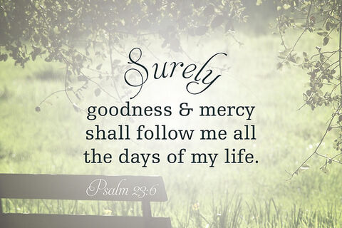 “Goodness and mercy”