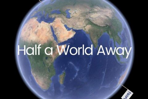 Half a world away..