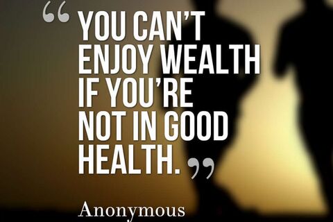 Health versus wealth...