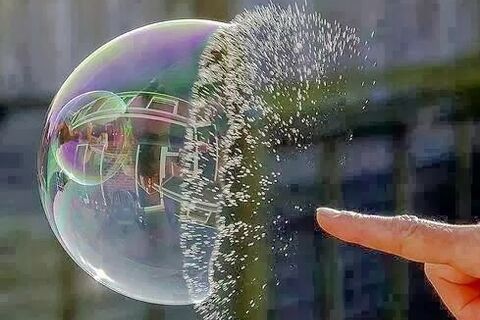 Bursting our bubbles ?