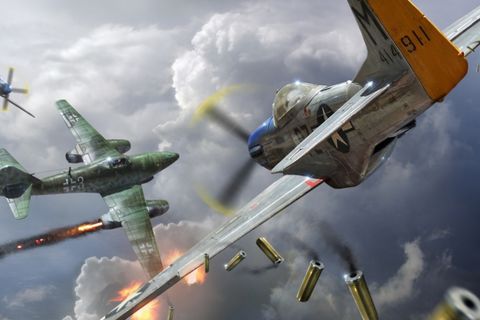 P 51 Mustang Versus Messerschmitt  Me 262