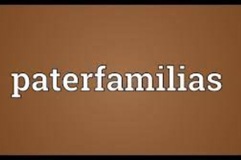 Paterfamilias gone since October 7th, 2020