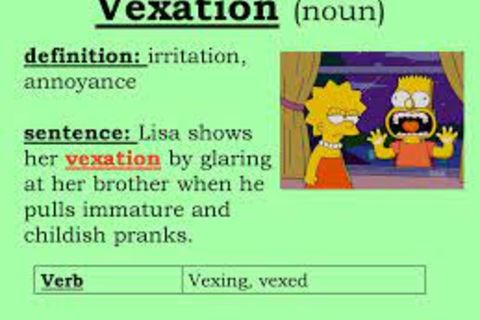 Vexation at self - regarding avoidable altercation...