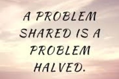 A problem shared is a problem halved ❤️