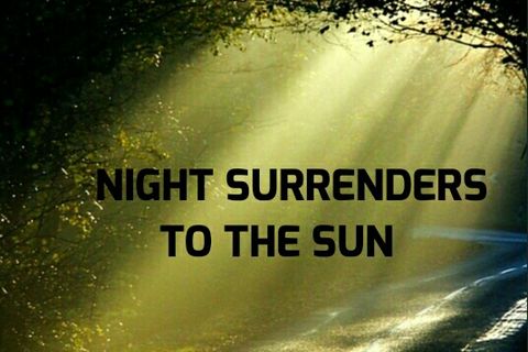 NIGHT SURRENDERS TO THE SUN