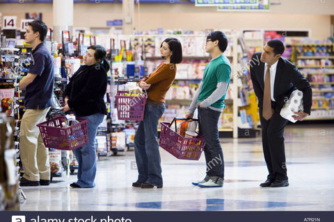 HOLDING UP THE LINE