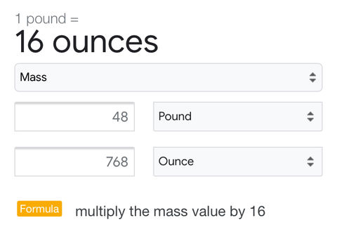 16 Ounces In A Pound 