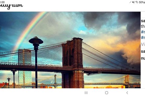 A rainbow over new york