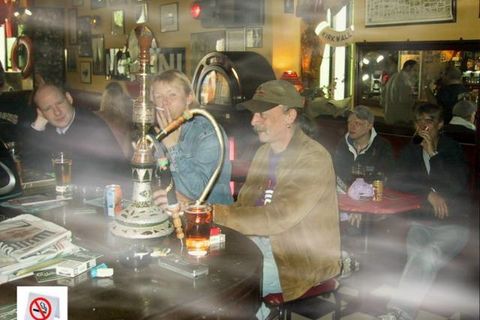 Smoke rings in the dark 