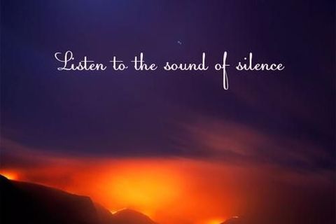 The sound of silence 