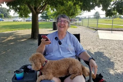 Our Friends Joanne and Snickers