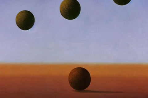 Floating Spheres (Magritte's 'Voice of Space')