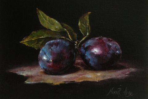 a plum has a stone heart and...