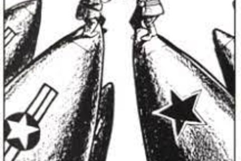 Atomic brinkmanship double edged grisly horror jawbones Kristallnacht
