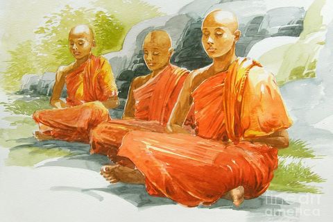 Buddhist Monks: ( Haiku)