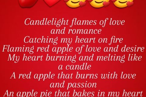 Flaming Red Apple: Love and Passion 