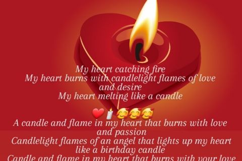 Candle and Flame of Love