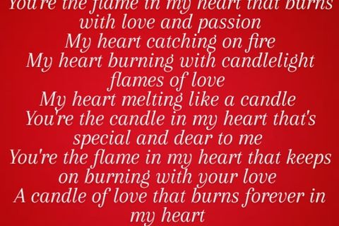 My Heart is a Candle: A Flame That Burns With Love