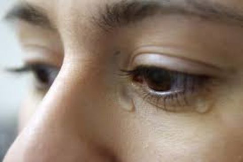 Thru a paroxysm of tears...