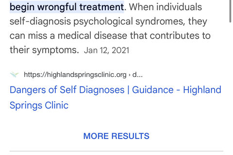Self-Diagnosis 